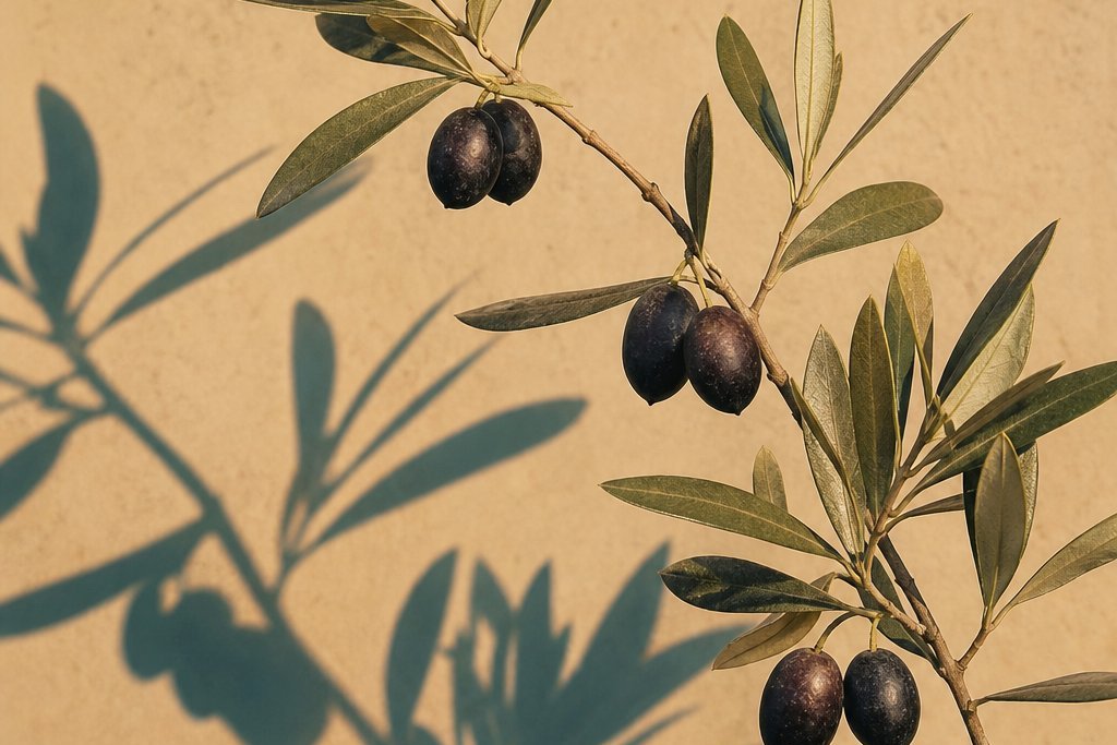 A mature olive branch bearing fruit — the Tree phase