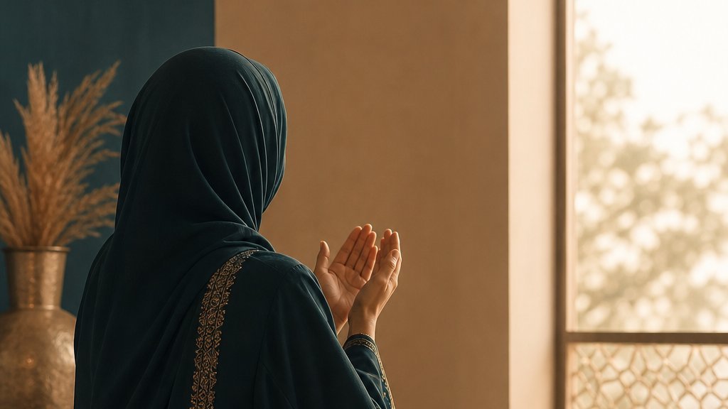 A sister in quiet supplication